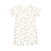 Romper Mc Short Perla Picnic de algodón rib