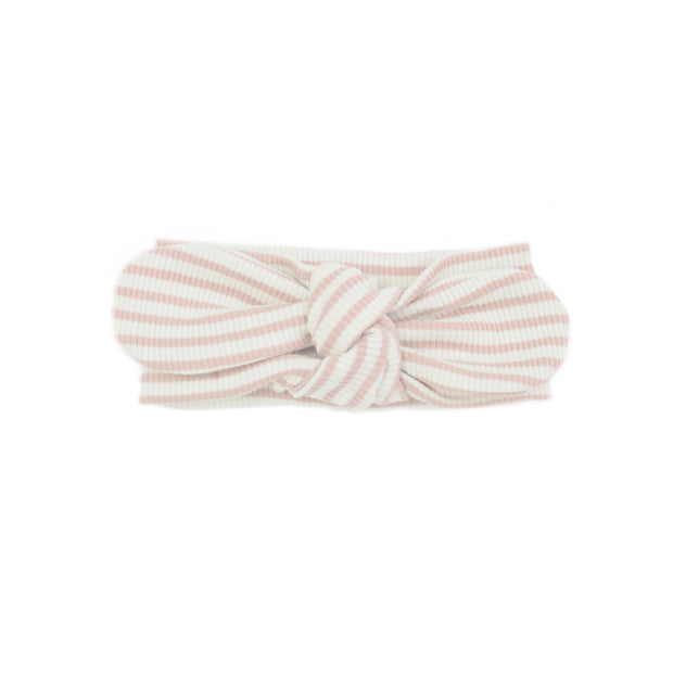 Vincha Rib Perla Rayas Rosado