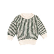 Set Sweater Zigzag + Leggin Verde