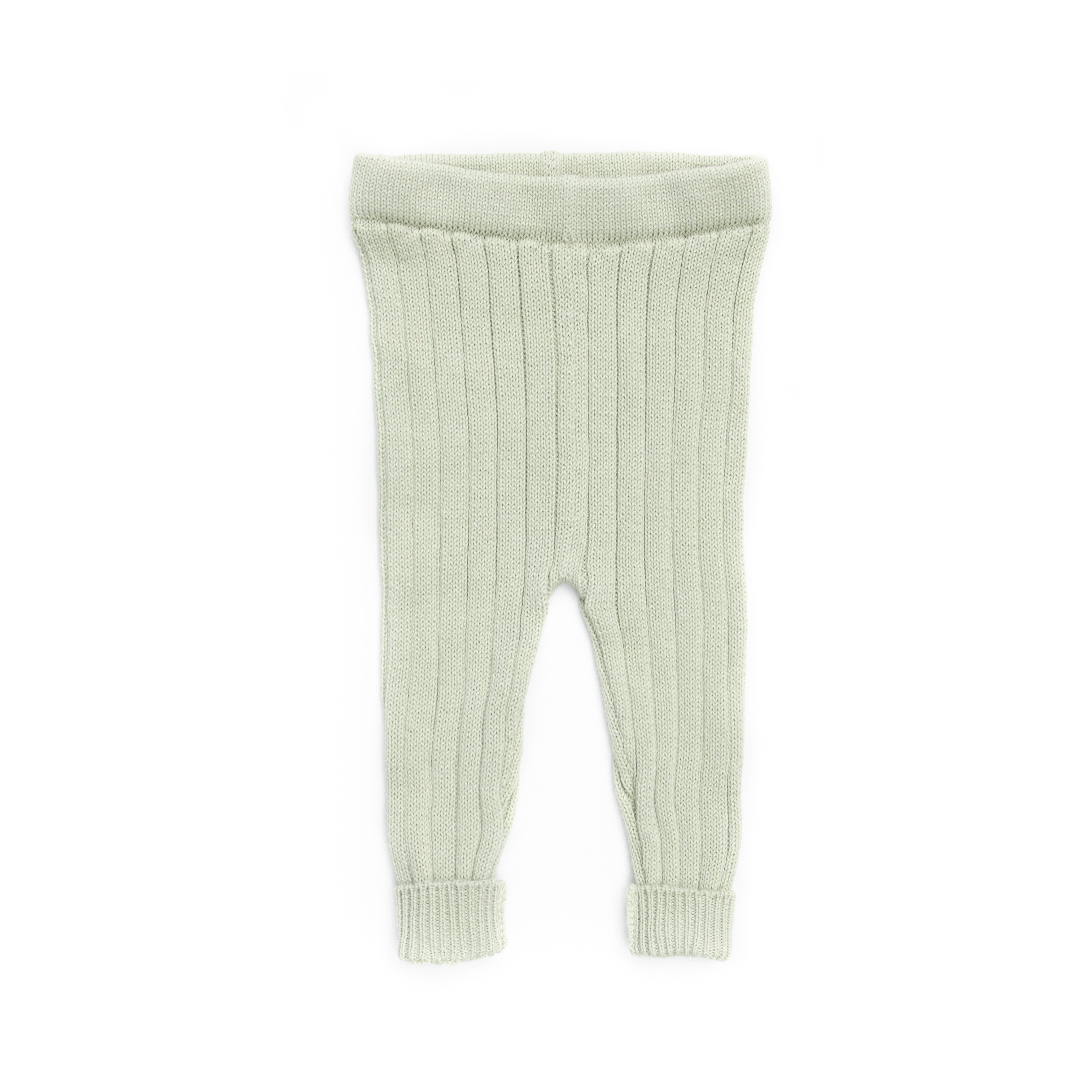 Conjunto 2PCS Tejido Cardigan Burbuja + Leggin Verde de Algodón