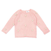 Sweater Pompones Rosado