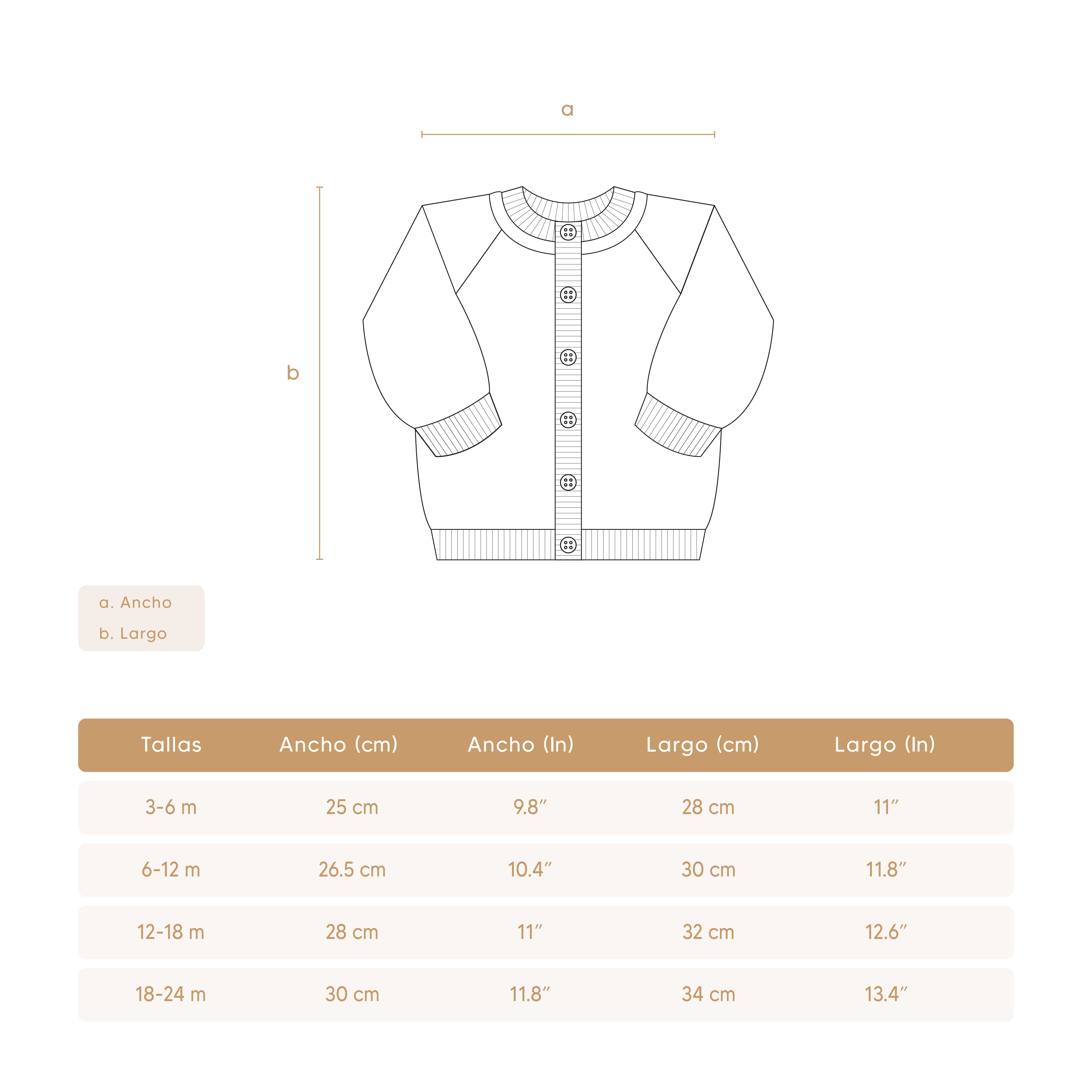Cardigan Perla de algodón pima