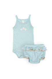 Set Body Tiritas + Short Bombacho Menta