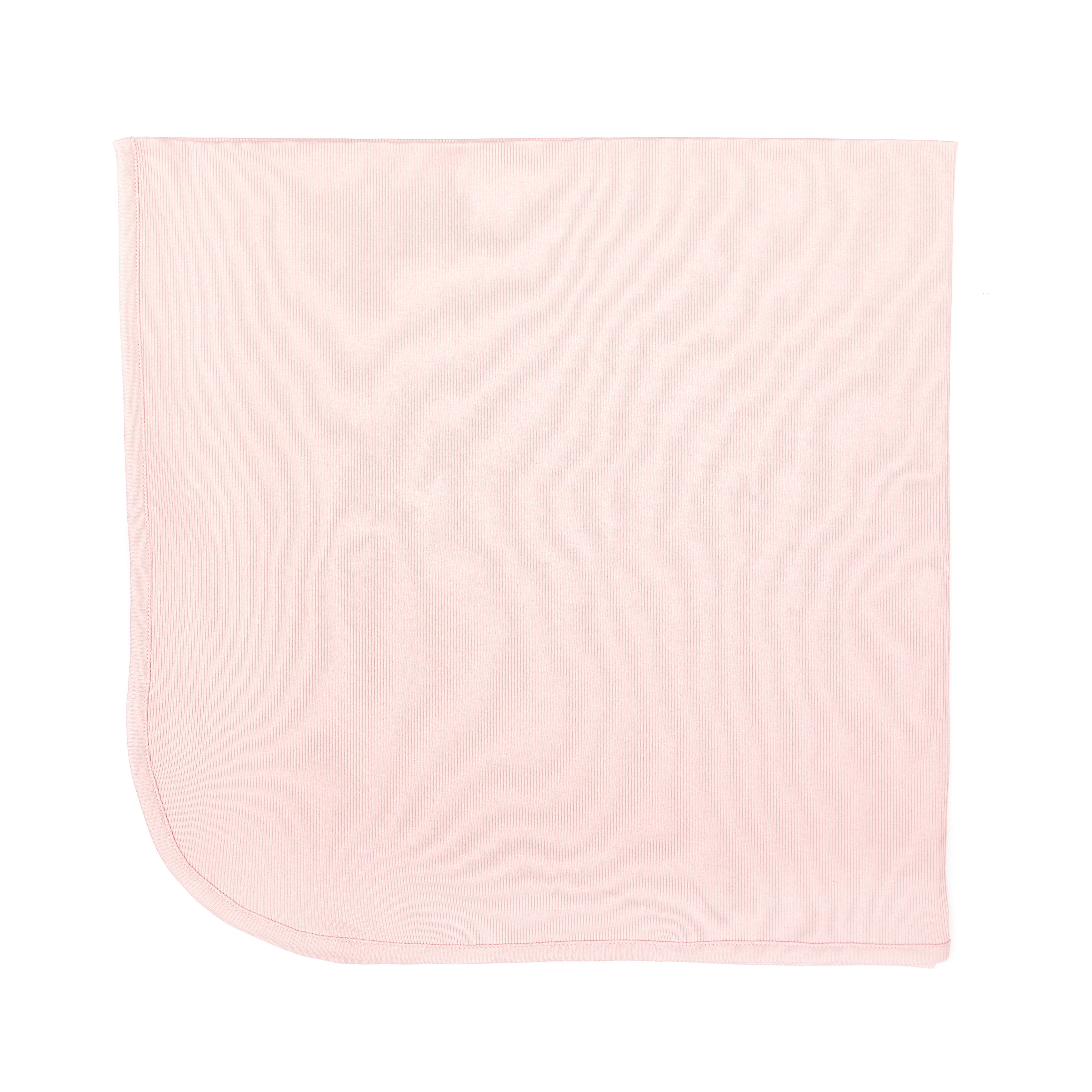 Manta Rosado de algodón Rib