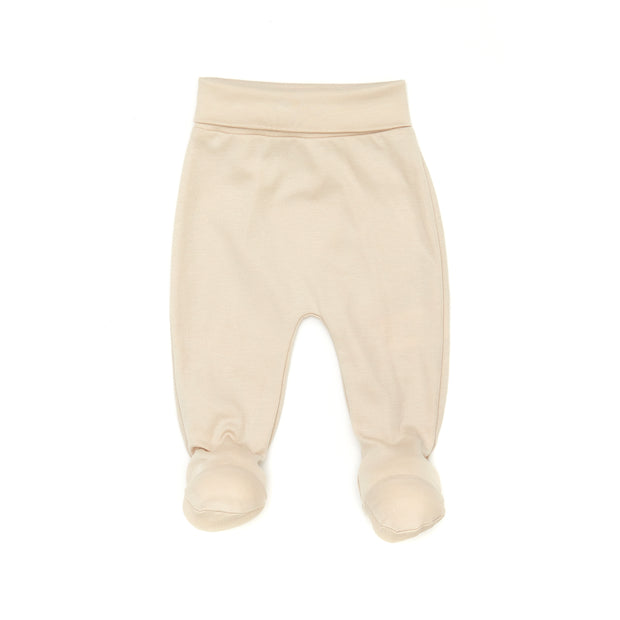 Pantalon Piecitos Beige de Algodón Pima