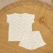 Pijama Bobos Perla Cerezas Rojas de algodón pima