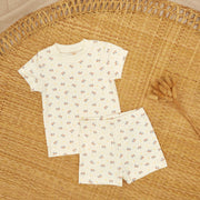 Pijama Polo + Short Perla Bicicletas de algodón pima