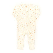 Romper Cierre Perla Naranjas de algodón pima