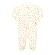 Enterizo Broches Perla Flores de algodón pima