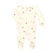 AJUAR KIMONO DE ALGODÓN PIMA + OSITO SONAJA + CAJITA DE REGALO