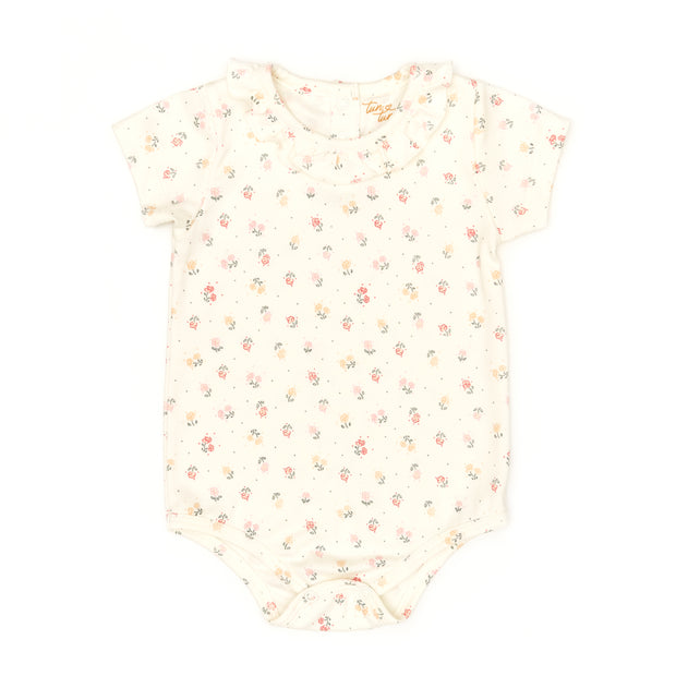 Set Body Bobo + Overall Perla Flores / Cuadros Verde