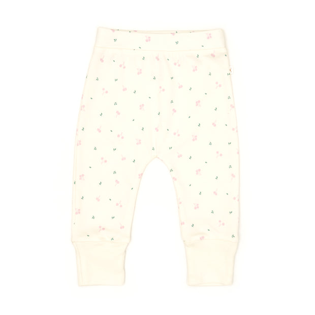 Set 2 Pcs Body Bobo + Pant Perla Cerezas Fucsia de algodón pima