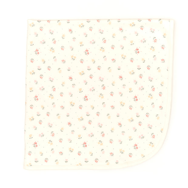 Manta De Algodón Perla Flores