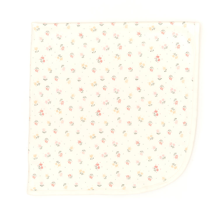 Manta De Algodón Perla Flores