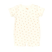 Romper Manga Corta Perla Naranjas de algodón pima