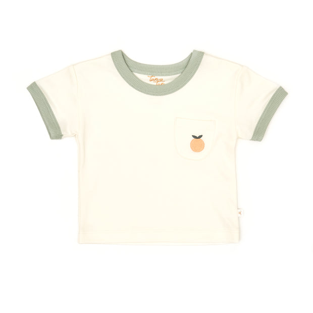 Set Polo  Bolsillo + Short Perla / Verde de algodón