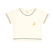 Set Polo  Bolsillo + Short Perla / Azul de algodón