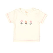 Set Tshirt + Short Perla / Flores Perla de algodón