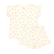 Pijama Bobos Perla Cerezas Rojas de algodón pima