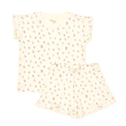 Pijama Bobos Perla Flores de algodón pima