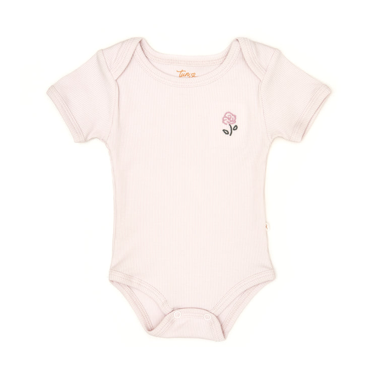 Set Body + Short Bombacho Lila/ Lila Mariposas algodón rib