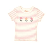 Set Polo Urbeon + Short Bombacho Rayas Fucsia /  Fucsia de algodón