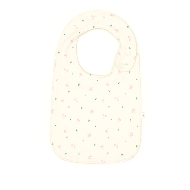 Set 2 Baberos Grandes Cuadros Fucsia/ Cerezas Fucsia de algodón pima