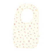 Babero Grande Perla flores de algodón pima