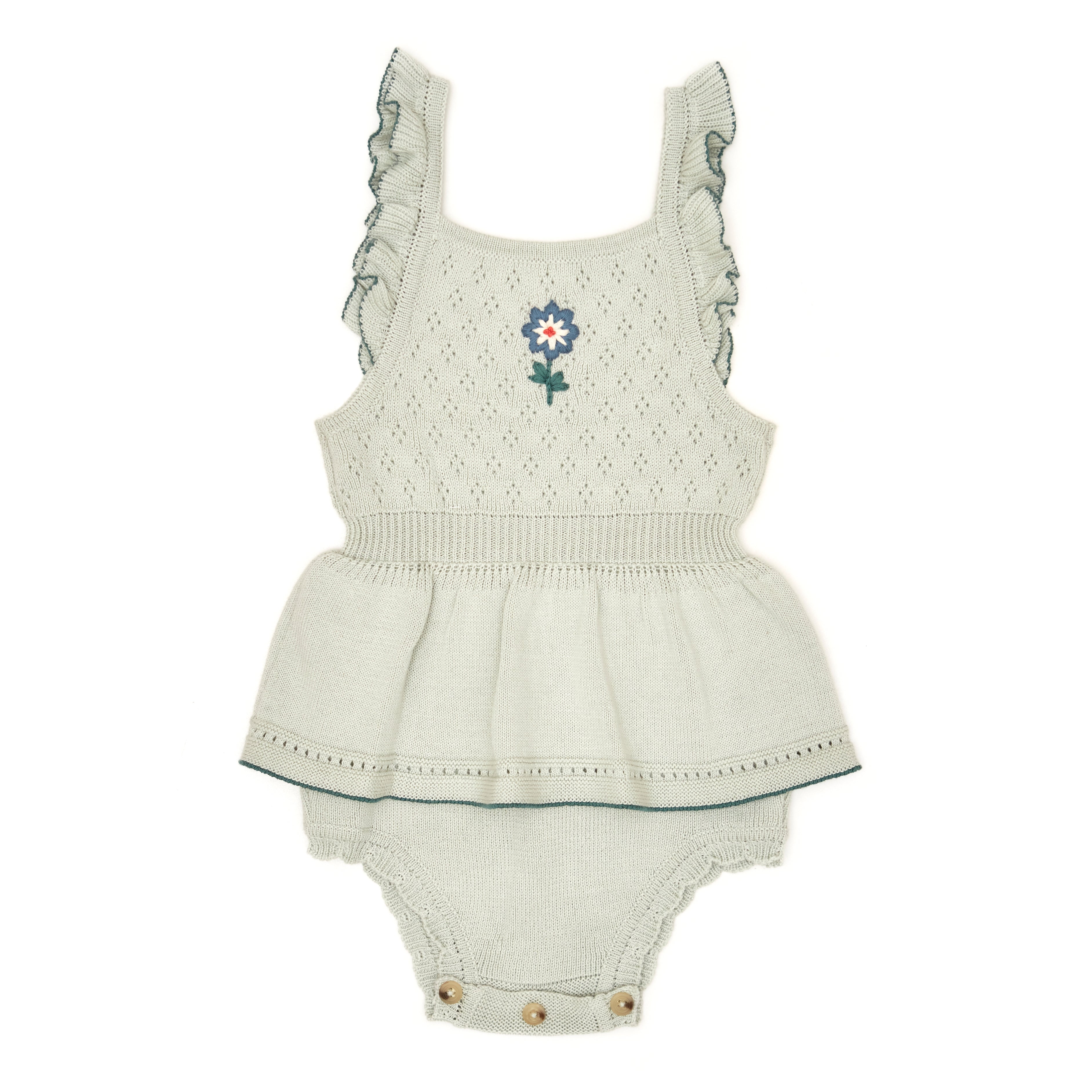 Romper Bordado Celestede Algodón pima