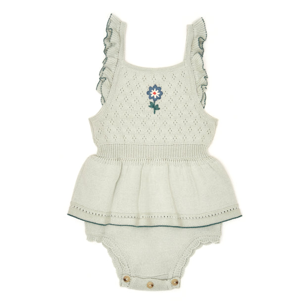 Romper Bordado Celestede Algodón pima