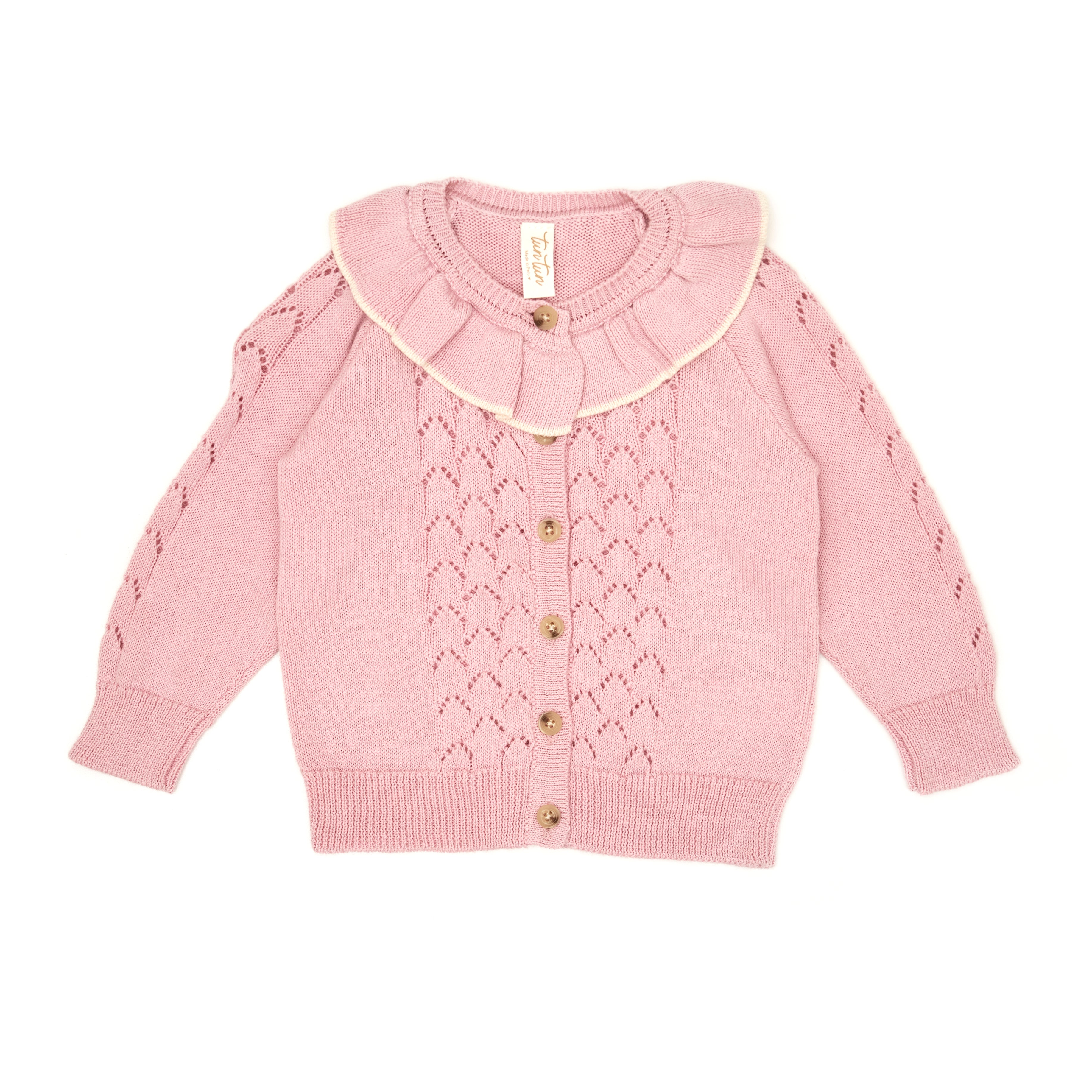 Cardigan Bobo Lavanda Tejido de algodón pima