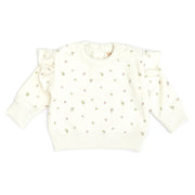 Set Polera Bobo Perla Flores + Buzo Coral de Algodón franelado