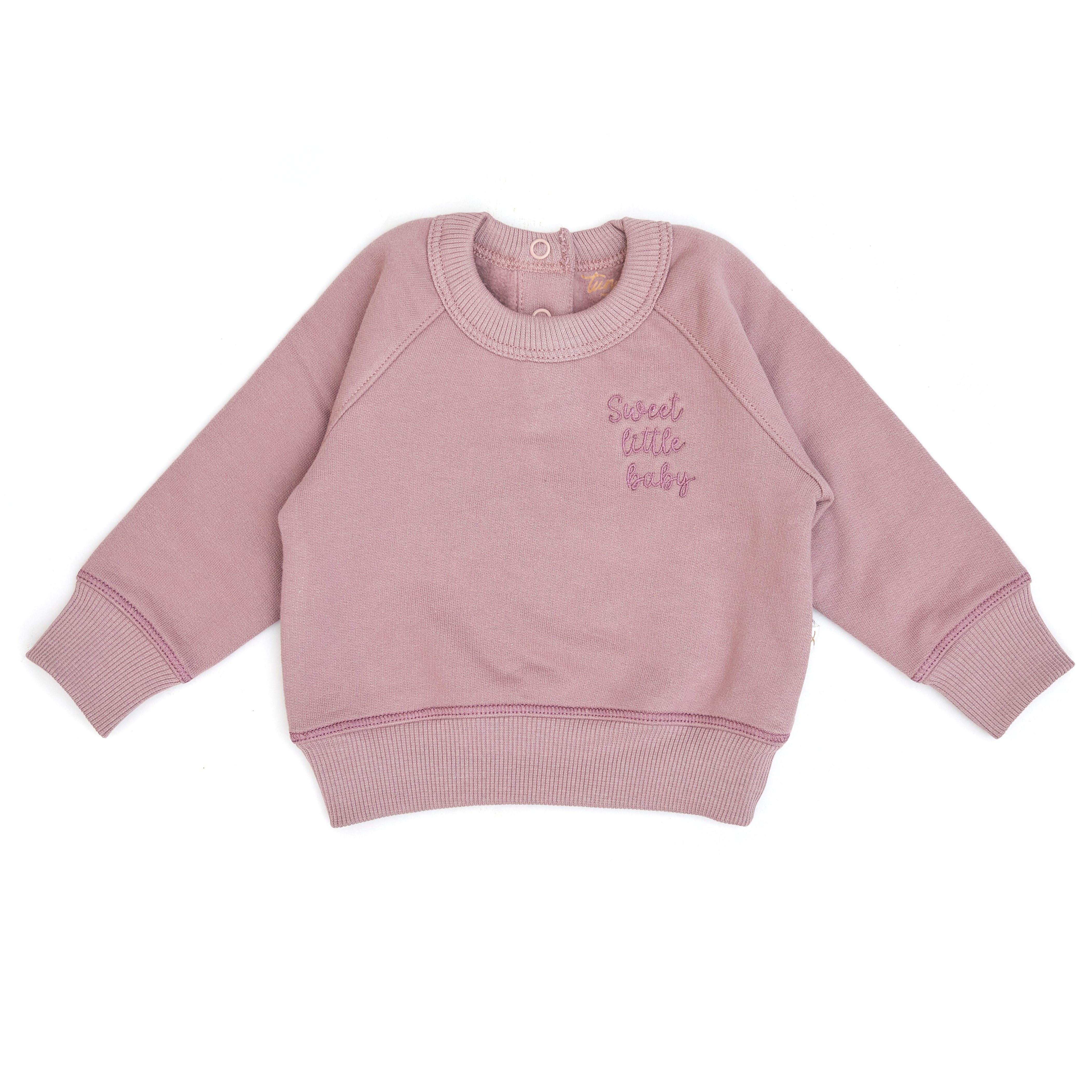 Polera Bebé Lila de algodón franelado