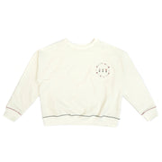 Polera Oversize Mamá Perla de algodón franelado