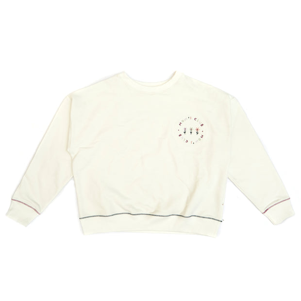 Polera Oversize Mamá Perla de algodón franelado