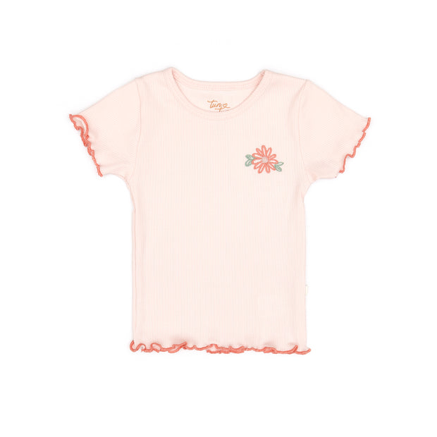 Set Polo + Short Bombacho Rosado / Rosado flores