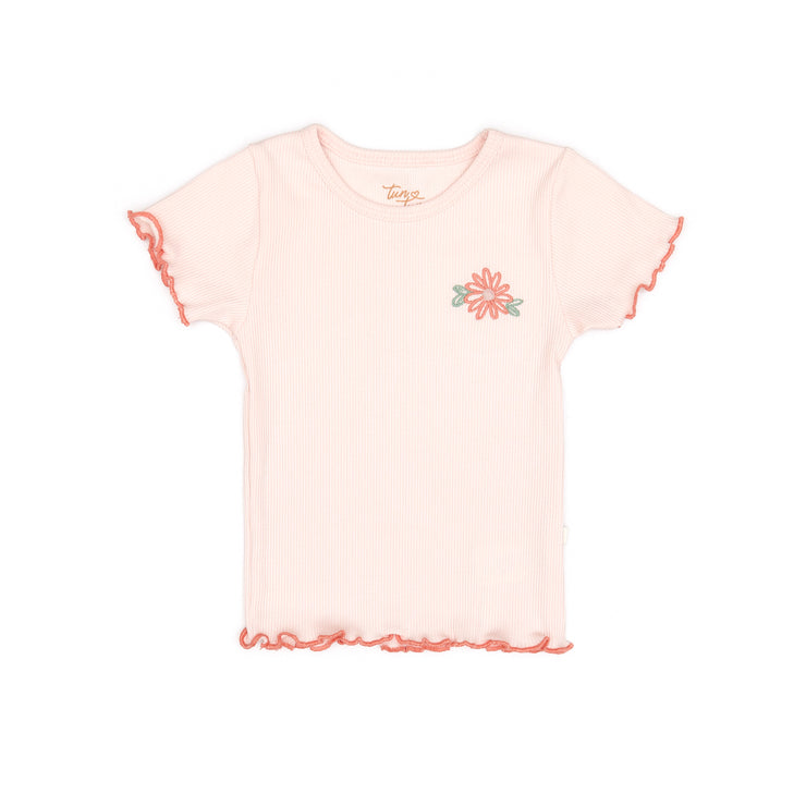 Set Polo + Short Bombacho Rosado / Rosado flores