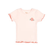 Set Polo + Short Rosado / Rosado flores