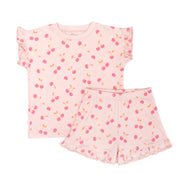 Pijama bobo algodón pima Rosado cerezas