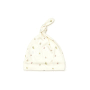 Set Enterizo Broches + Gorro Perla Flores de Algodón Pima