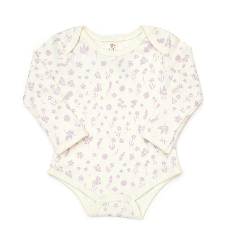 Set Body + Pantalon Perla Flores Lila