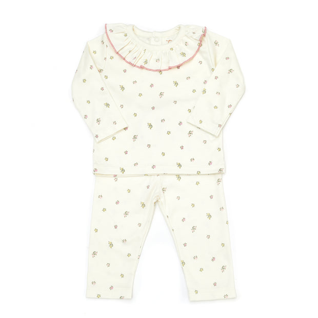 Set Polo Bobo + Pant Perla Flores