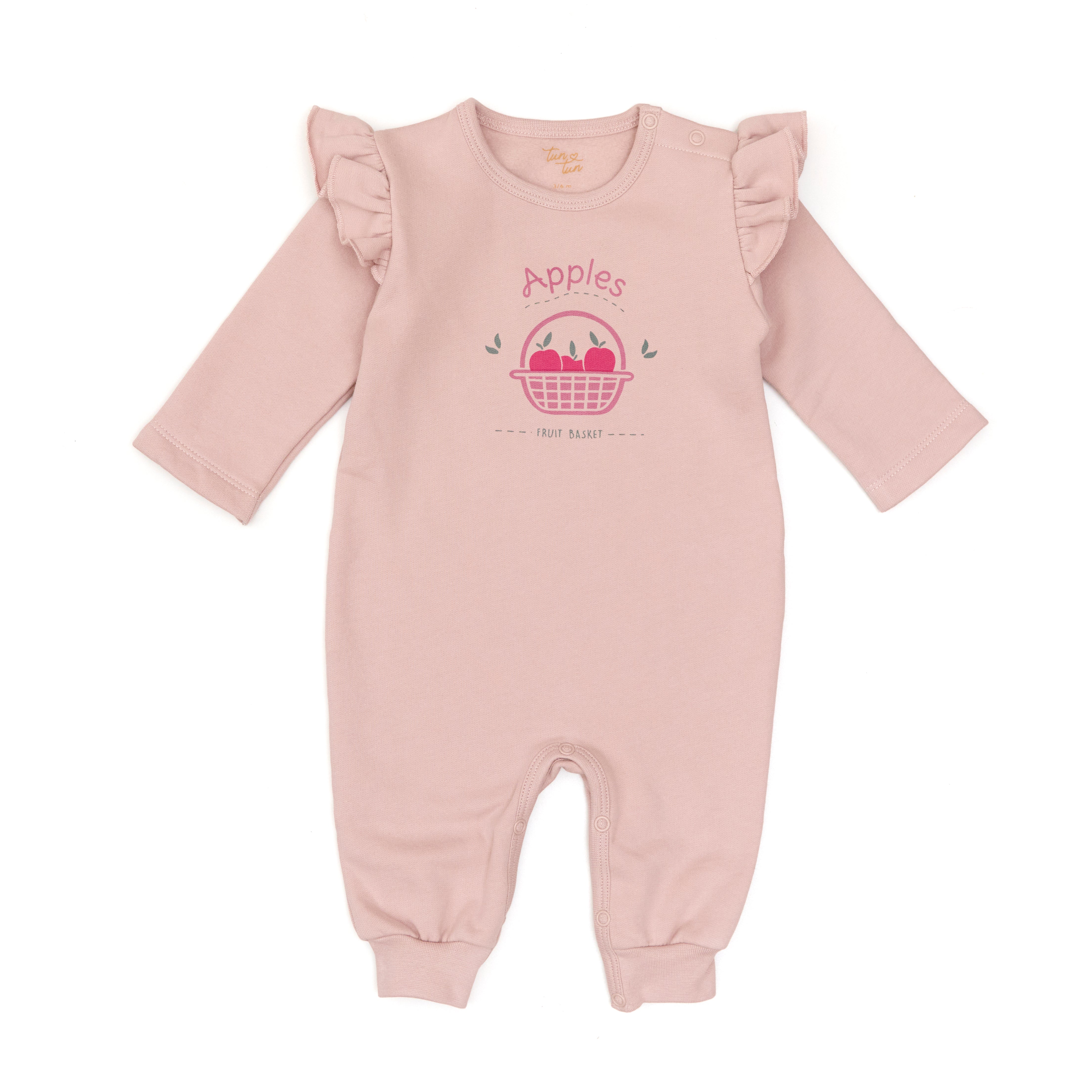 Romper Bobos Rosado de Algodón afranelado