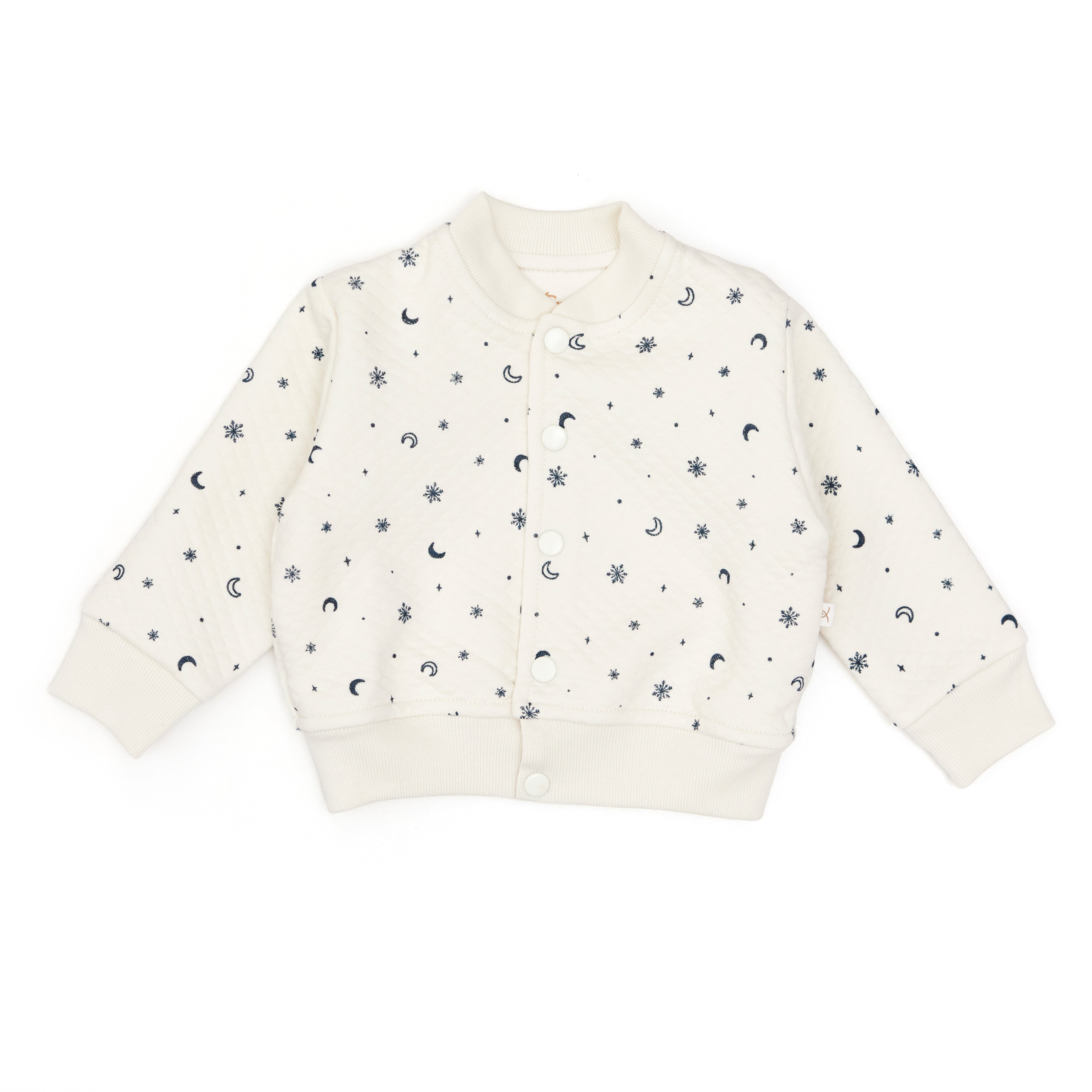 Chaqueta de Algodón Jacquard Perla Copos De Nieve