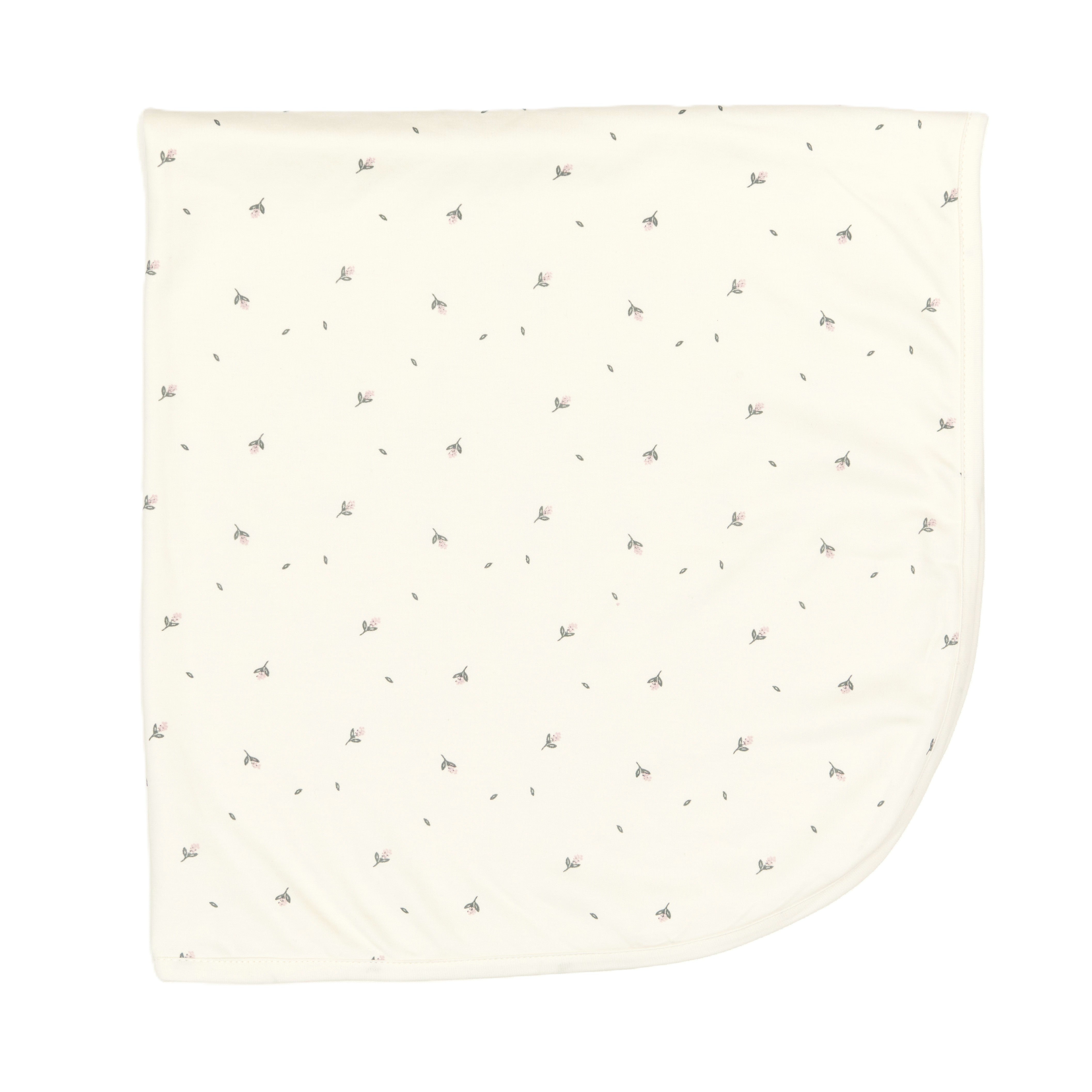 Manta Crema flores de Algodón pima