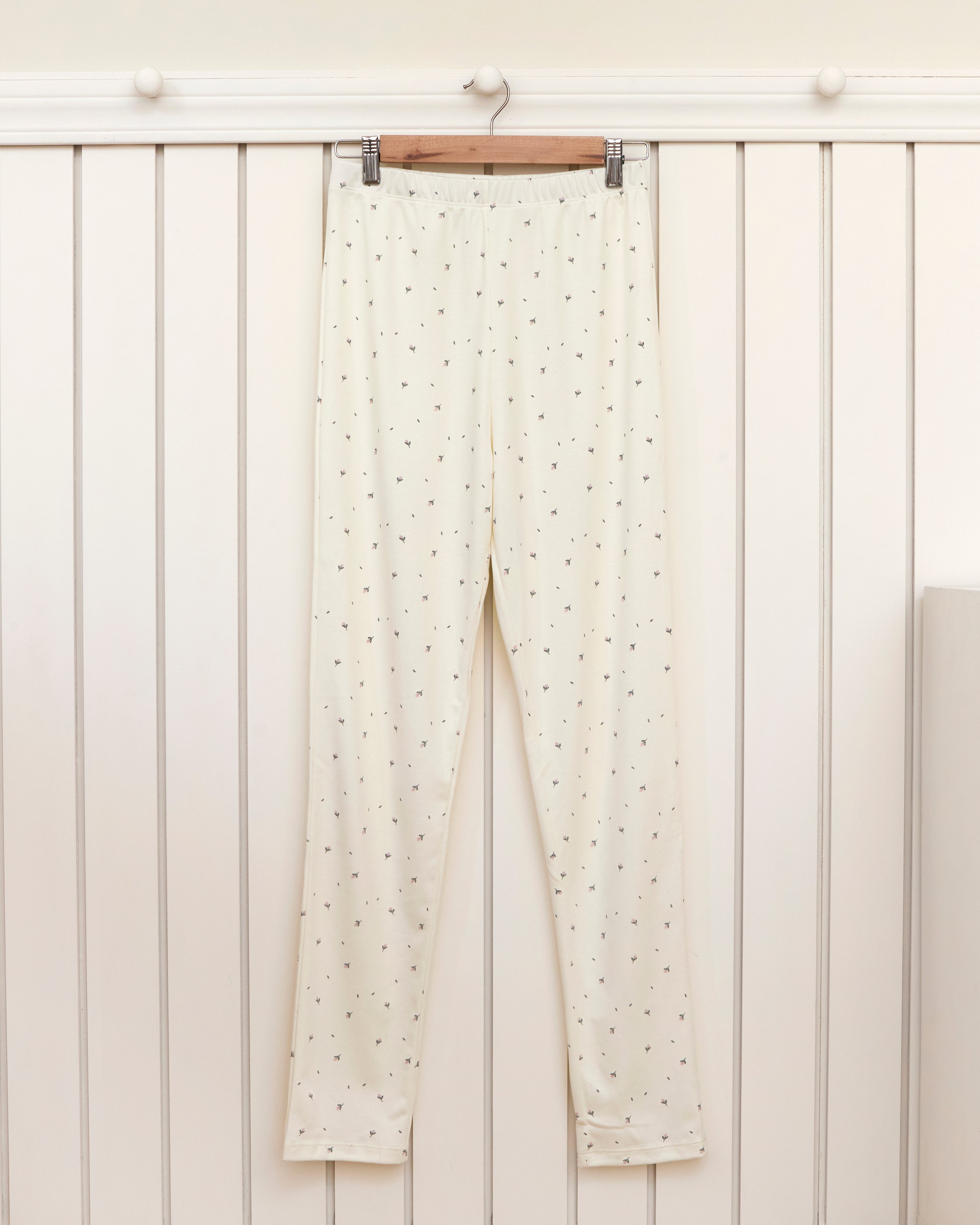Pijama Mamá + Romper Cierre Flores de Algodón Pima