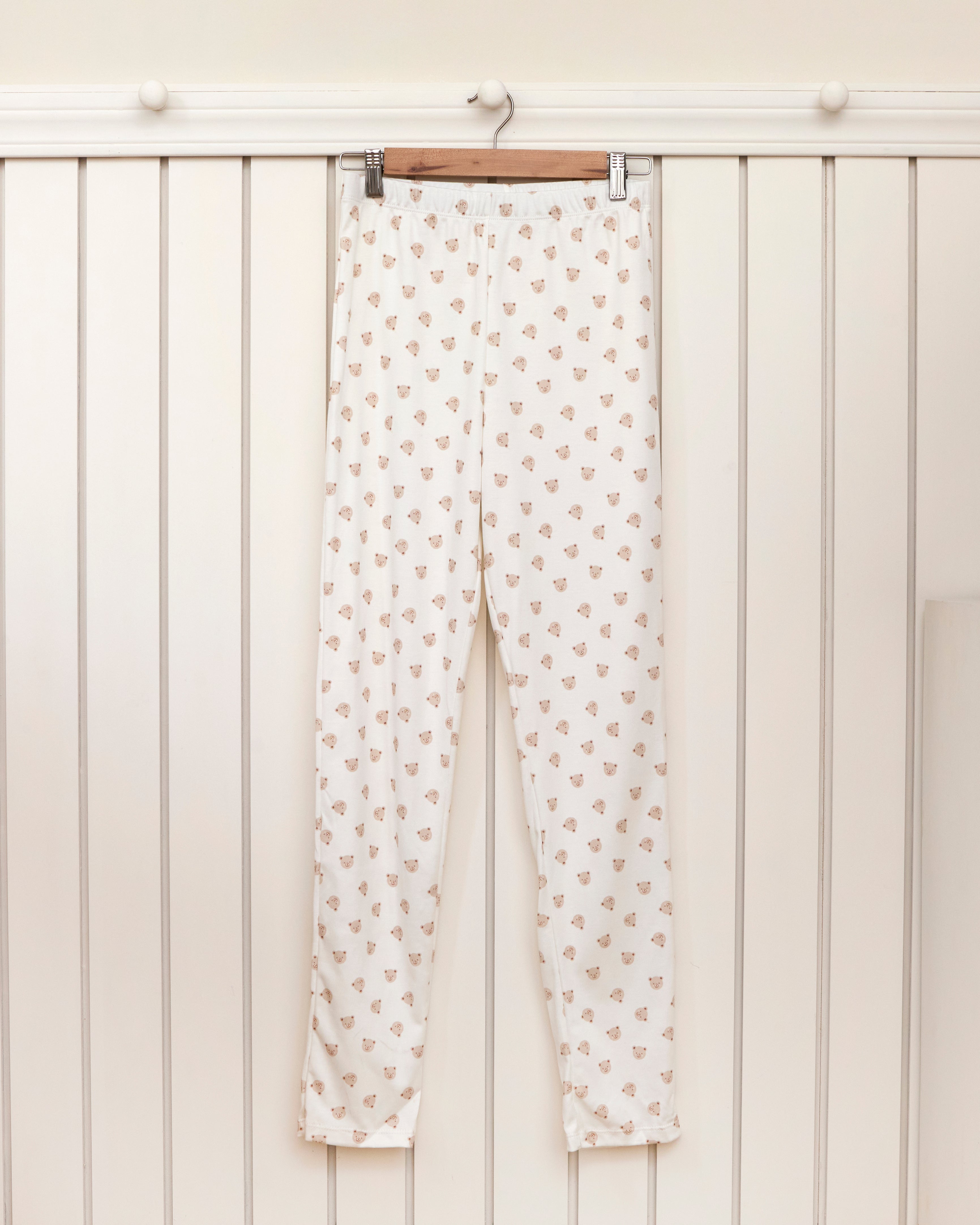 Pijama Mamá + Set 3 Pcs Kimono + Pant + Gorro Osos de Algodón Pima