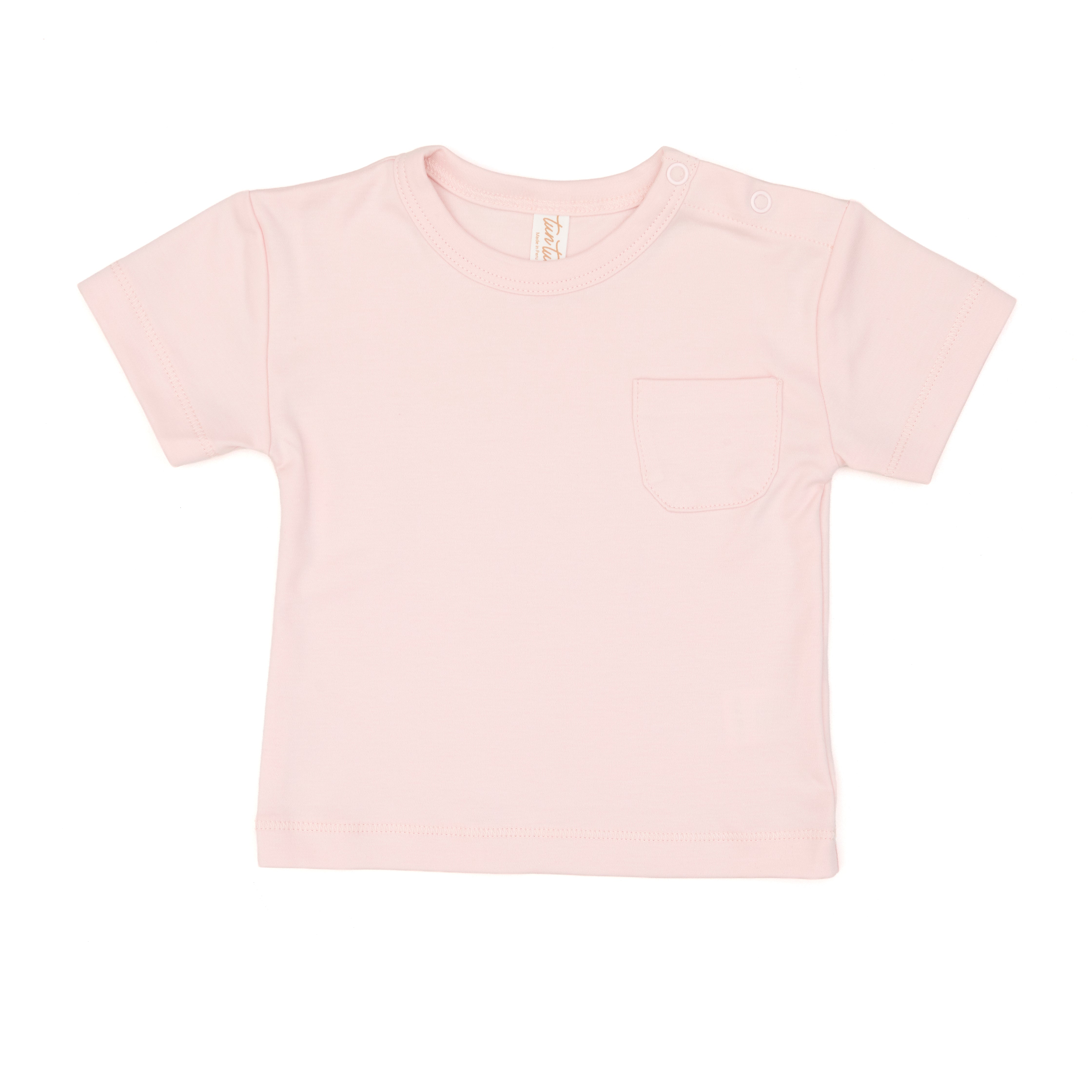 Polo Con Bolsillo Rosado de Algodón pima