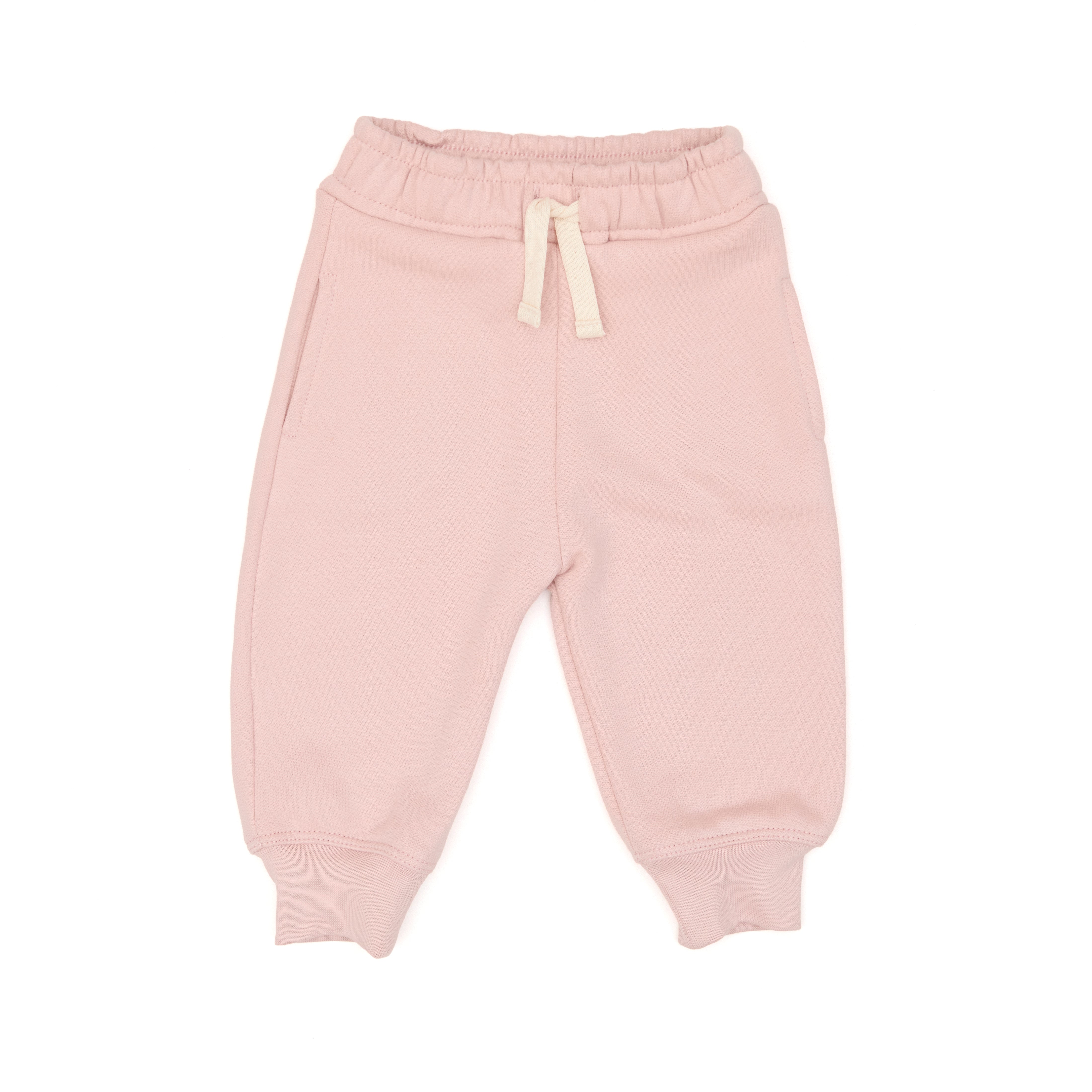 Conjunto 2pcs Polera Bobos + Buzo Rosado de Algodón afranelado