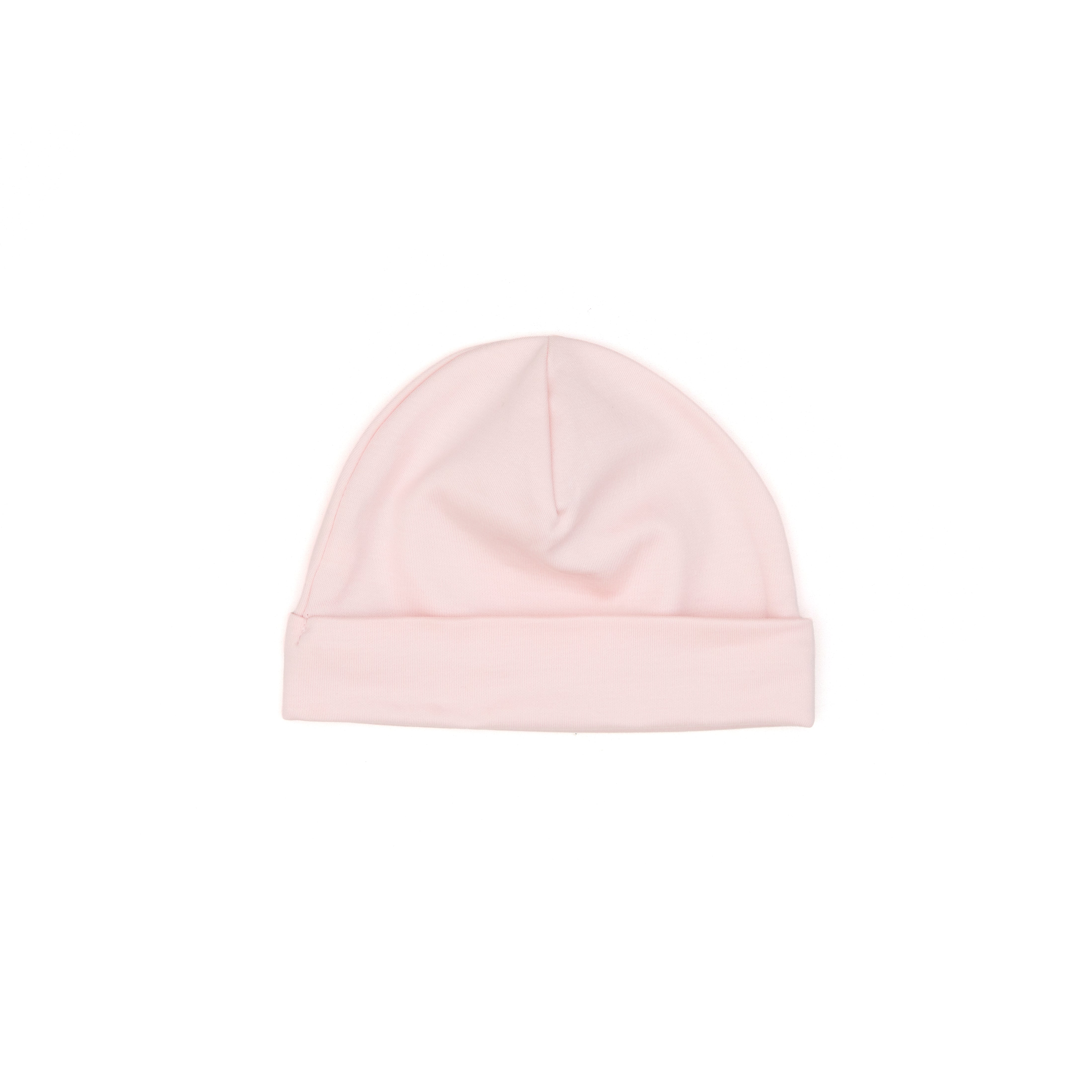 Beanie Solido Rosado de Algodón pima de Algodón pima